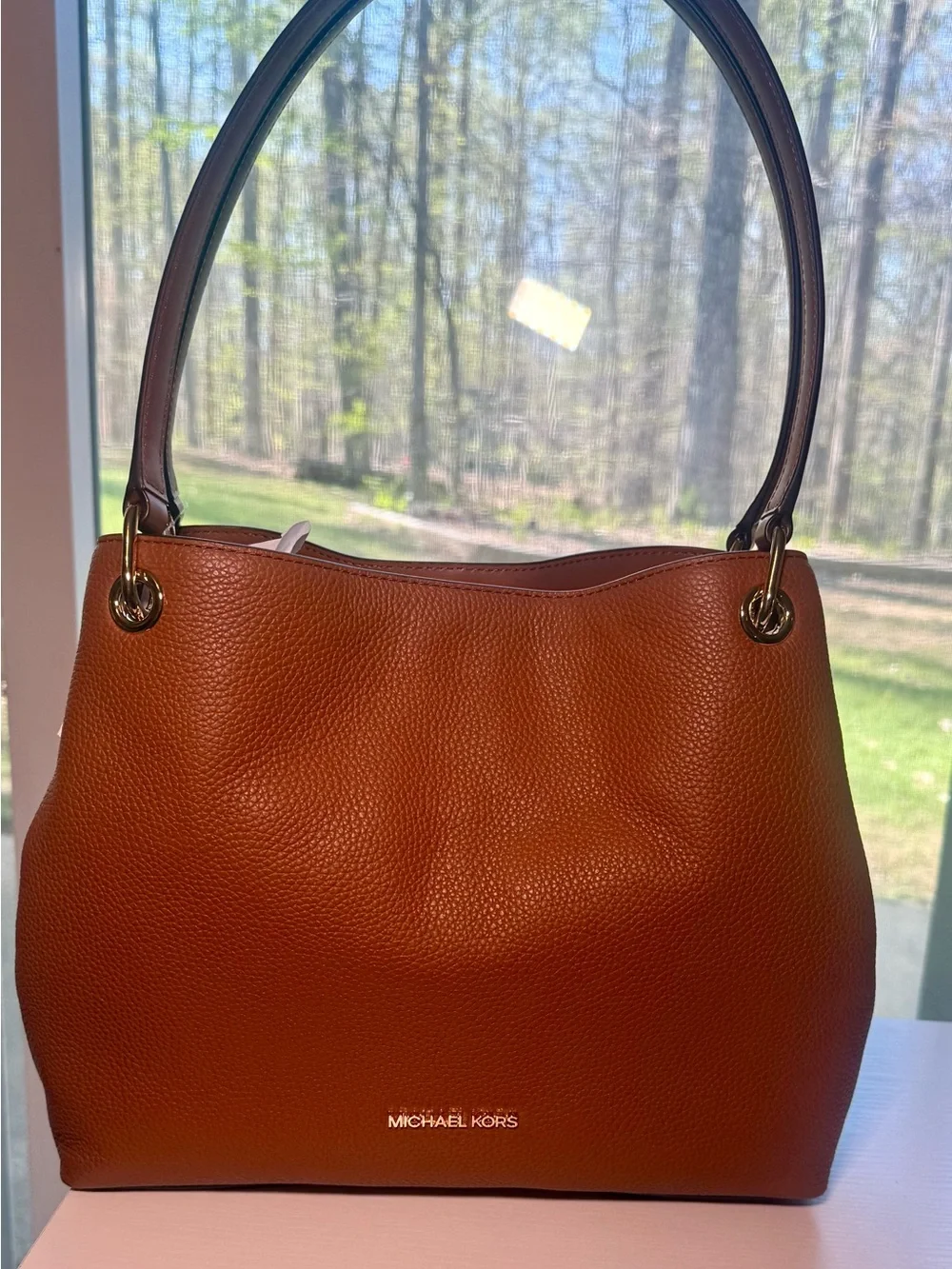 Michael Kors luggage brown shoulder bag